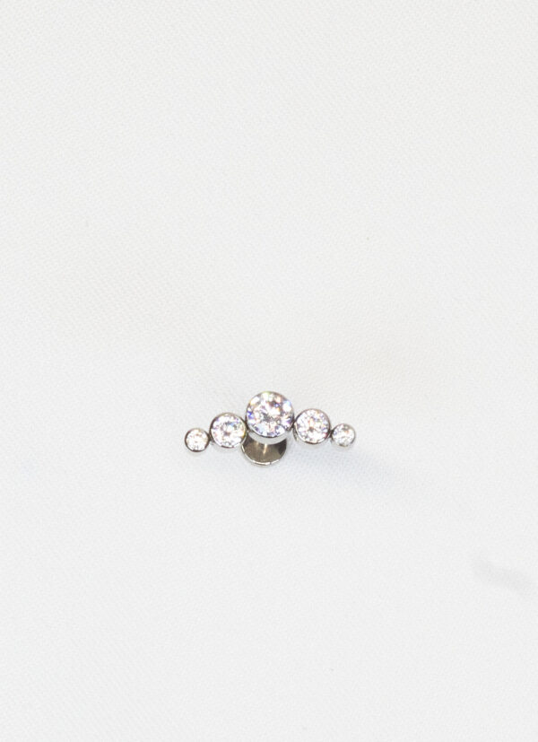 5 stones curved 15mm