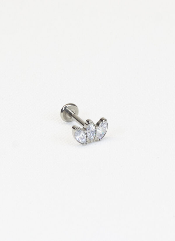 3 stone crown 4mm hoog